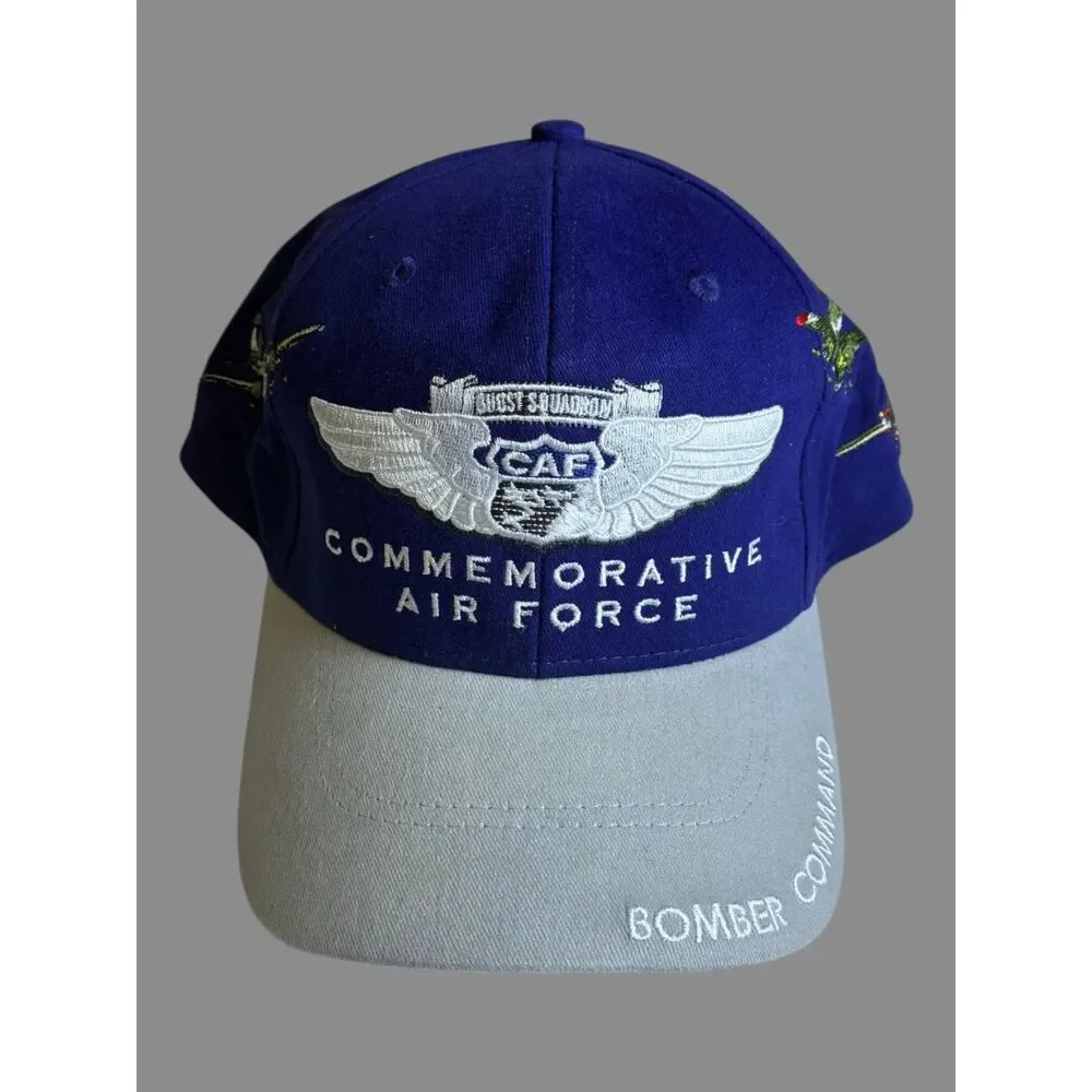 Commemorative Air Force Fighter Squadron Adjustable Hat Airplane Cap CAF USA